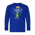 thumbnail image 1 of Inktastic Funny Christmas I'm the Cute Elf with Shoes and Hat Long Sleeve Youth T-Shirt, 1 of 5