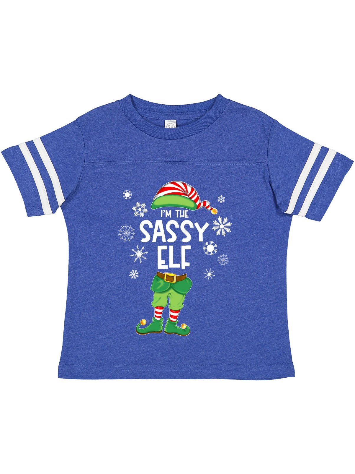 Inktastic Funny Christmas I'm the Sassy Elf with Shoes and Hat Boys or Girls Toddler T-Shirt