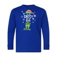 thumbnail image 1 of Inktastic Funny Christmas I'm the Sassy Elf with Shoes and Hat Long Sleeve Youth T-Shirt, 1 of 5