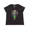 thumbnail image 1 of Inktastic Funny Christmas I'm the Sassy Elf with Shoes and Hat Women's Plus Size T-Shirt, 1 of 5