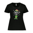 thumbnail image 1 of Inktastic Funny Christmas I'm the Sassy Elf with Shoes and Hat Women's Plus Size T-Shirt, 1 of 5
