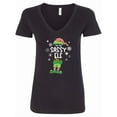 thumbnail image 1 of Inktastic Funny Christmas I'm the Sassy Elf with Shoes and Hat Women's V-Neck T-Shirt, 1 of 5