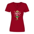 thumbnail image 1 of Inktastic Funny Christmas I'm the Sassy Elf with Shoes and Hat Women's V-Neck T-Shirt, 1 of 5