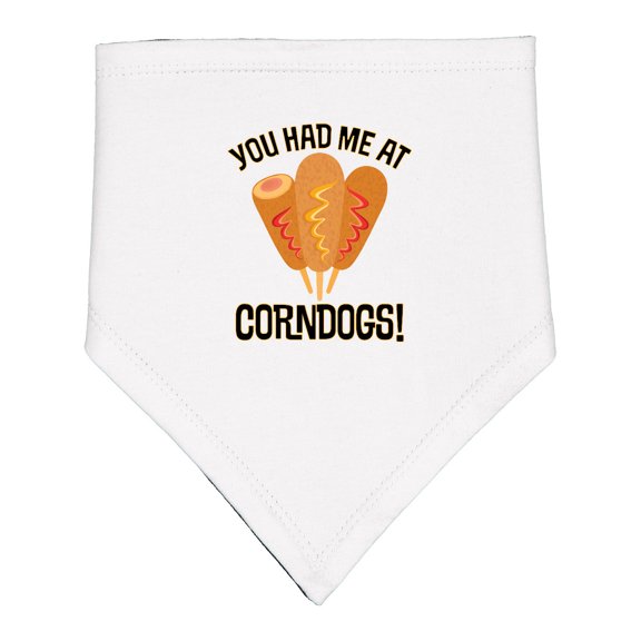 Inktastic Funny Corndogs Fair Food Quote Baby Bandana Bib