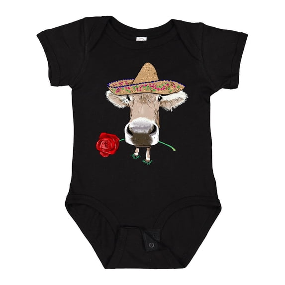 Inktastic Funny Cow Cinco De Mayo Boys or Girls Baby Bodysuit