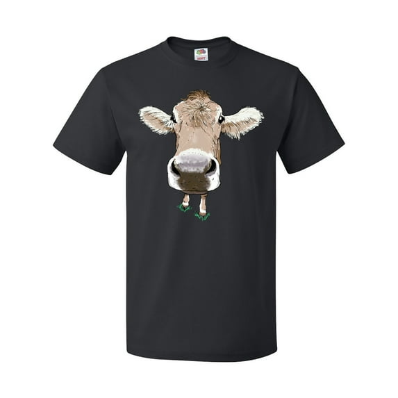 Inktastic Funny Cow Close Up T-Shirt
