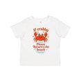 thumbnail image 1 of Inktastic Funny Crab Beach Vacation Boys or Girls Toddler T-Shirt, 1 of 5