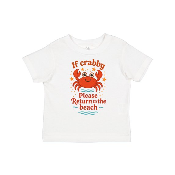Inktastic Funny Crab Beach Vacation Boys or Girls Toddler T-Shirt