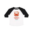 thumbnail image 1 of Inktastic Funny Crab Beach Vacation Boys or Girls Toddler T-Shirt, 1 of 5