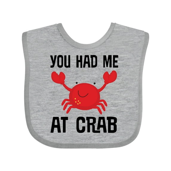 Inktastic Funny Crab Boys or Girls Baby Bib