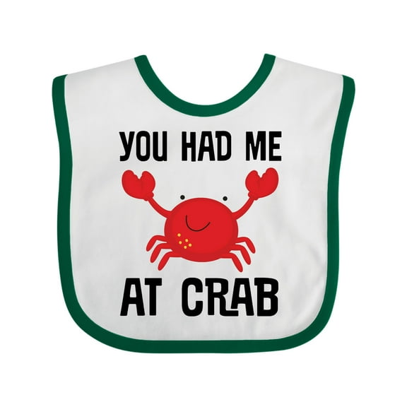 Inktastic Funny Crab Boys or Girls Baby Bib