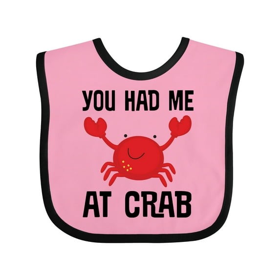 Inktastic Funny Crab Boys or Girls Baby Bib