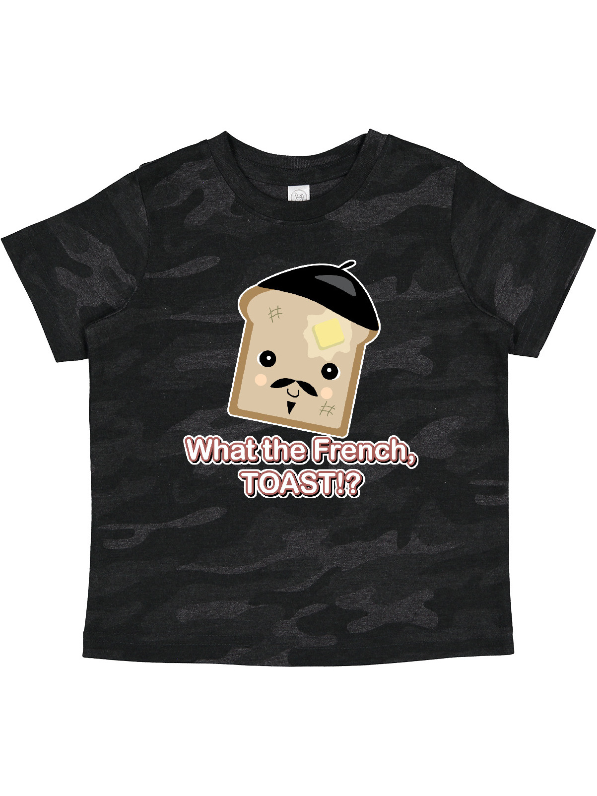 Inktastic Funny Cute Kawaii What the French Toast Design Boys Toddler T-Shirt - image 1 of 4