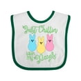 thumbnail image 1 of Inktastic Funny Easter Just Chillin' with My Peeps Boys or Girls Baby Bib, 1 of 4