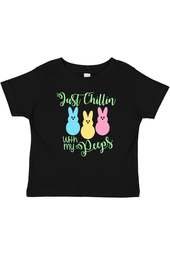 Funny Easter Just Chillin' with My Peeps Boys or Girls Baby T-Shirt