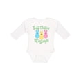thumbnail image 1 of Inktastic Funny Easter Just Chillin' with My Peeps Boys or Girls Long Sleeve Baby Bodysuit, 1 of 5