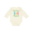 thumbnail image 1 of Inktastic Funny Easter Just Chillin' with My Peeps Boys or Girls Long Sleeve Baby Bodysuit, 1 of 5