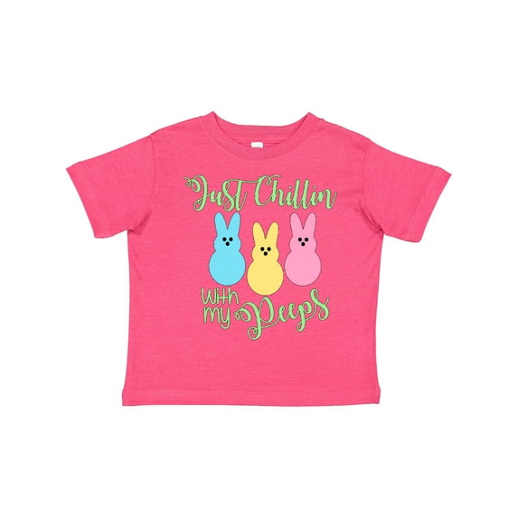 Inktastic Funny Easter Just Chillin' with My Peeps Boys or Girls Toddler T-Shirt