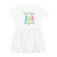thumbnail image 1 of Inktastic Funny Easter Just Chillin' with My Peeps Girls Toddler Dress, 1 of 5