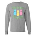 thumbnail image 1 of Inktastic Funny Easter Just Chillin' with My Peeps Long Sleeve T-Shirt, 1 of 5