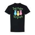 thumbnail image 1 of Inktastic Funny Easter Just Chillin' with My Peeps T-Shirt, 1 of 5