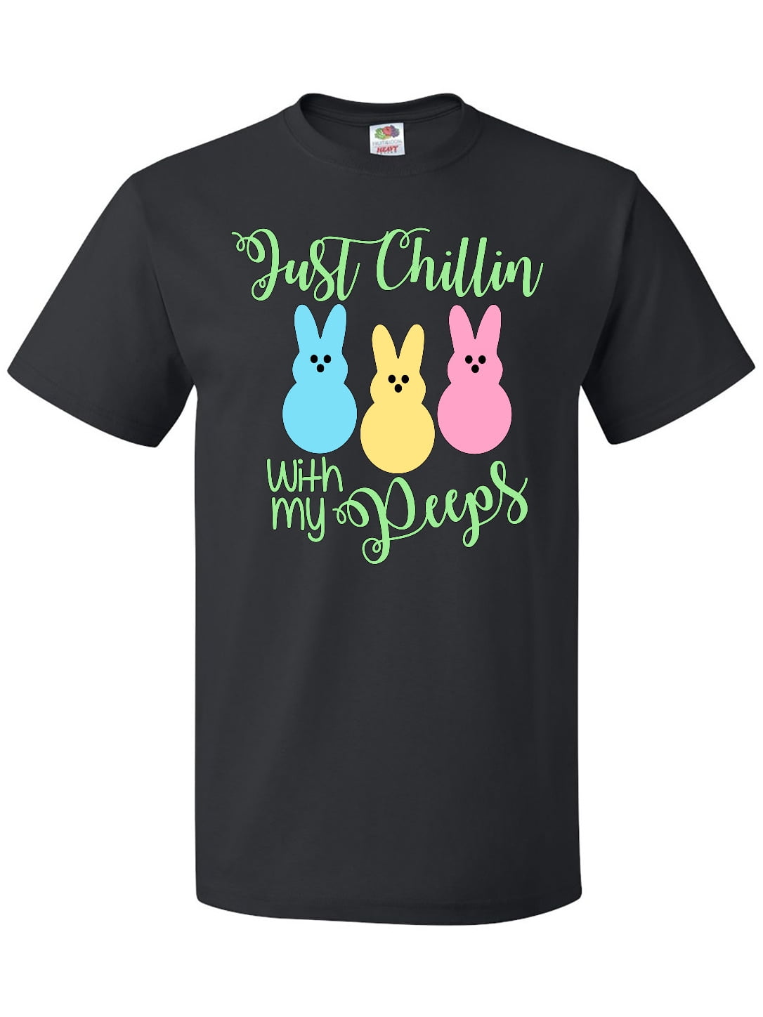 Inktastic Funny Easter Just Chillin' with My Peeps T-Shirt - Walmart.com