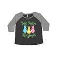 thumbnail image 1 of Inktastic Funny Easter Just Chillin' with My Peeps Women's Plus Size T-Shirt, 1 of 5