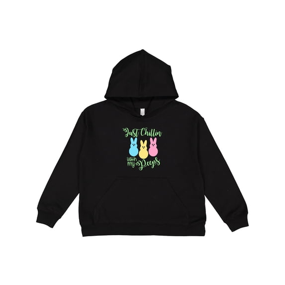 Inktastic Funny Easter Just Chillin' with My Peeps Youth Hoodie Sweatshirt
