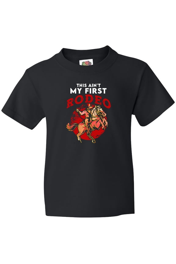 Funny First Rodeo Cowboy Youth T-Shirt