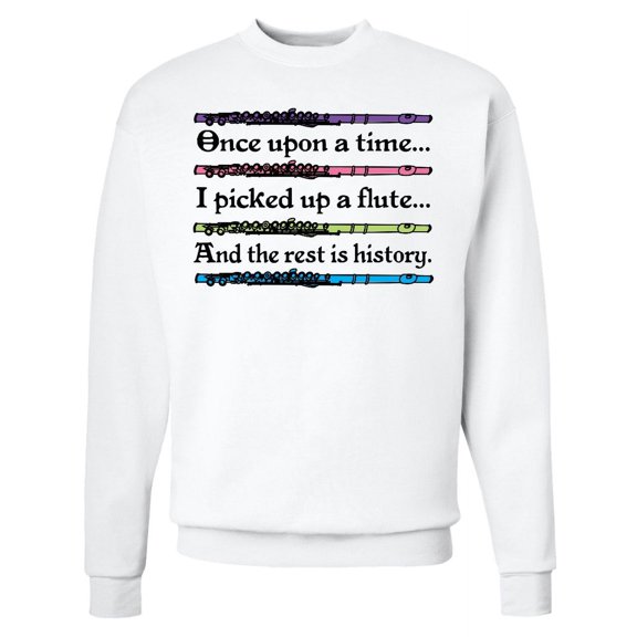 Inktastic Funny Flute Music Quote Adult Sweatshirt