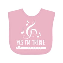 Inktastic Funny Flute Music Quote Boys or Girls Baby Bib