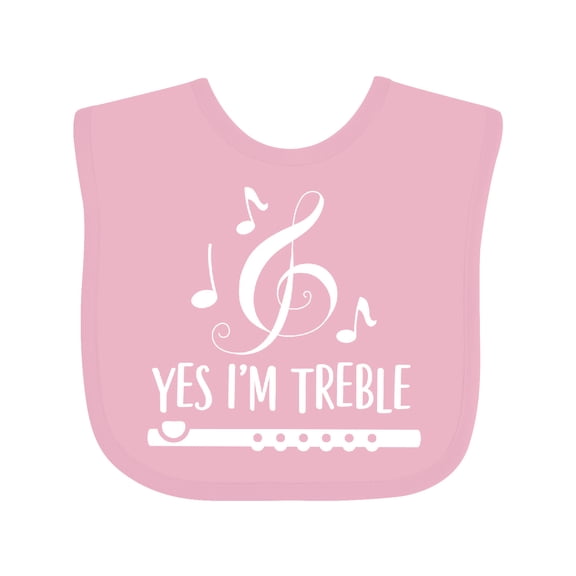 Inktastic Funny Flute Music Quote Boys or Girls Baby Bib