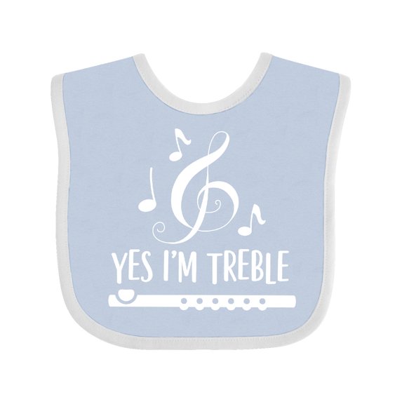 Inktastic Funny Flute Music Quote Boys or Girls Baby Bib