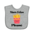 thumbnail image 1 of Inktastic Funny French Fry More Fries Boys or Girls Baby Bib, 1 of 4
