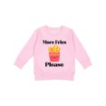 thumbnail image 1 of Inktastic Funny French Fry More Fries Toddler Sweatshirt, 1 of 4