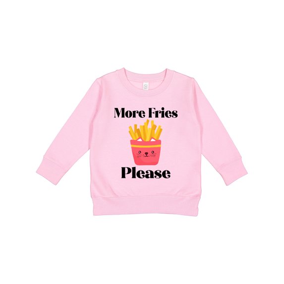 Inktastic Funny French Fry More Fries Toddler Sweatshirt