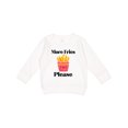 thumbnail image 1 of Inktastic Funny French Fry More Fries Toddler Sweatshirt, 1 of 4