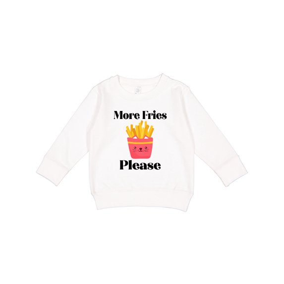Inktastic Funny French Fry More Fries Toddler Sweatshirt
