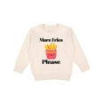 thumbnail image 1 of Inktastic Funny French Fry More Fries Toddler Sweatshirt, 1 of 4