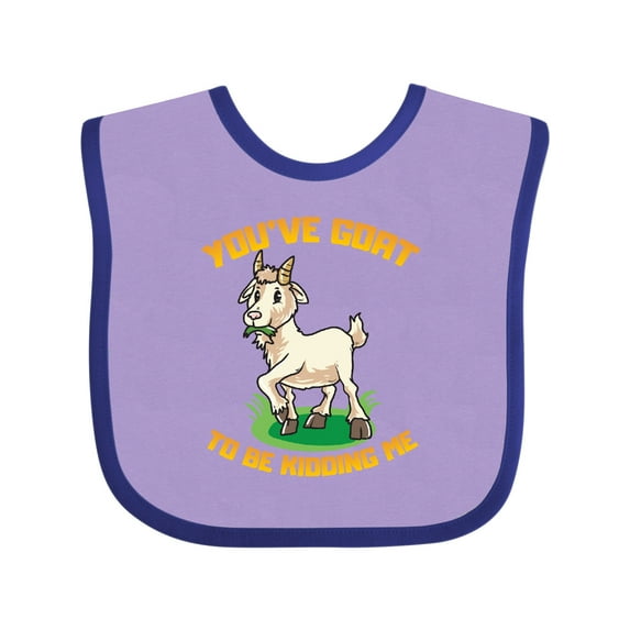 Inktastic Funny Goat Kid Joke Boys or Girls Baby Bib
