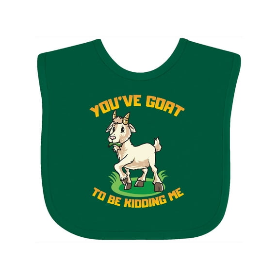 Inktastic Funny Goat Kid Joke Boys or Girls Baby Bib