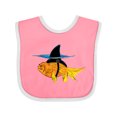 thumbnail image 1 of Inktastic Funny Goldfish with Shark Fin Boys or Girls Baby Bib, 1 of 4