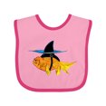 thumbnail image 1 of Inktastic Funny Goldfish with Shark Fin Boys or Girls Baby Bib, 1 of 4