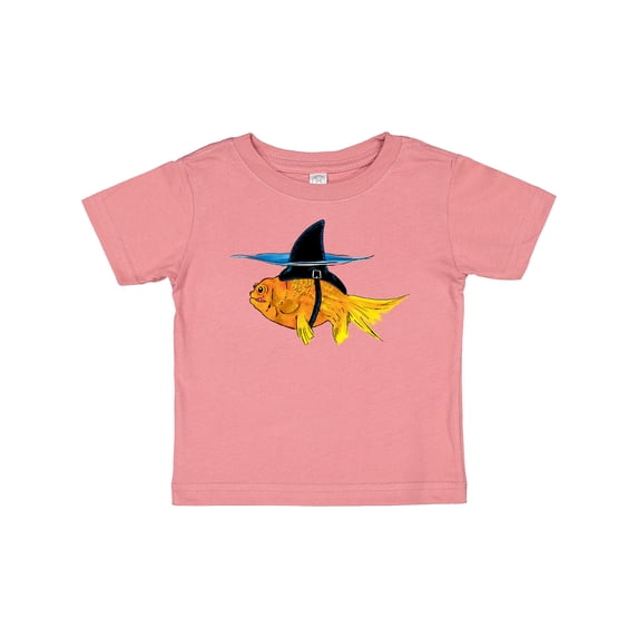 Inktastic Funny Goldfish with Shark Fin Boys or Girls Baby T-Shirt