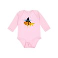 thumbnail image 1 of Inktastic Funny Goldfish with Shark Fin Boys or Girls Long Sleeve Baby Bodysuit, 1 of 5
