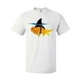 thumbnail image 1 of Inktastic Funny Goldfish with Shark Fin T-Shirt, 1 of 5