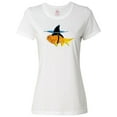 thumbnail image 1 of Inktastic Funny Goldfish with Shark Fin Women's T-Shirt, 1 of 5