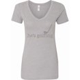 thumbnail image 1 of Inktastic Funny Golfing Tee He's Golfing Women's V-Neck T-Shirt, 1 of 5