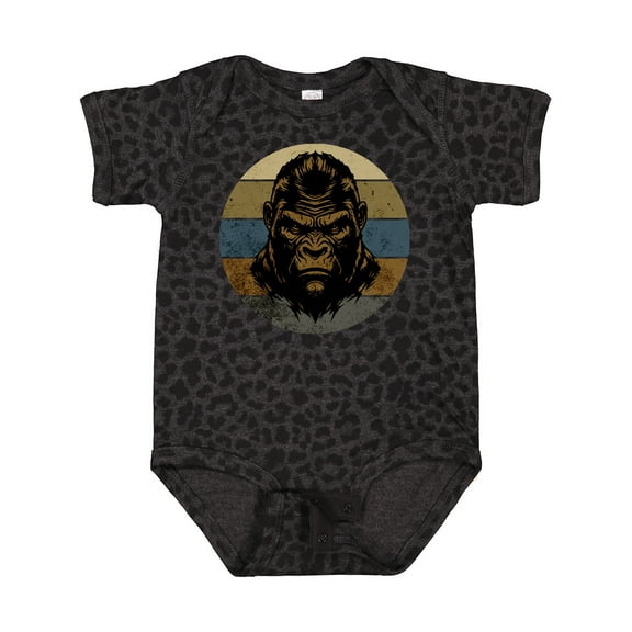 Inktastic Funny Gorilla Retro Sunset Boys Baby Bodysuit