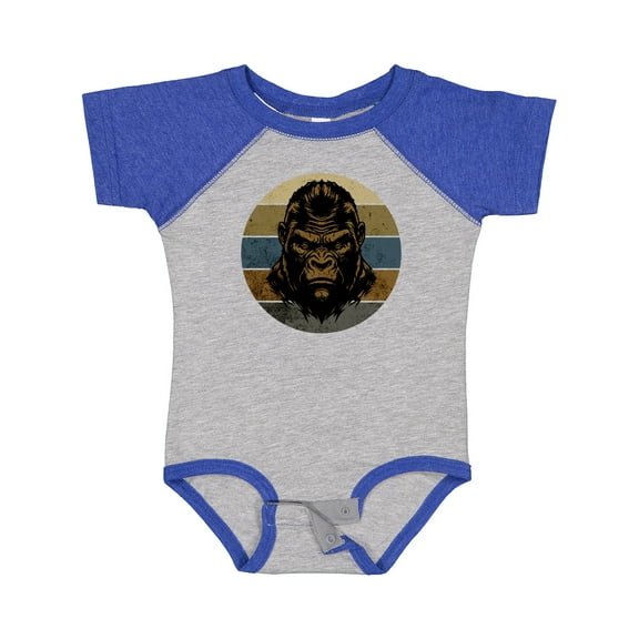 Inktastic Funny Gorilla Retro Sunset Boys Baby Bodysuit